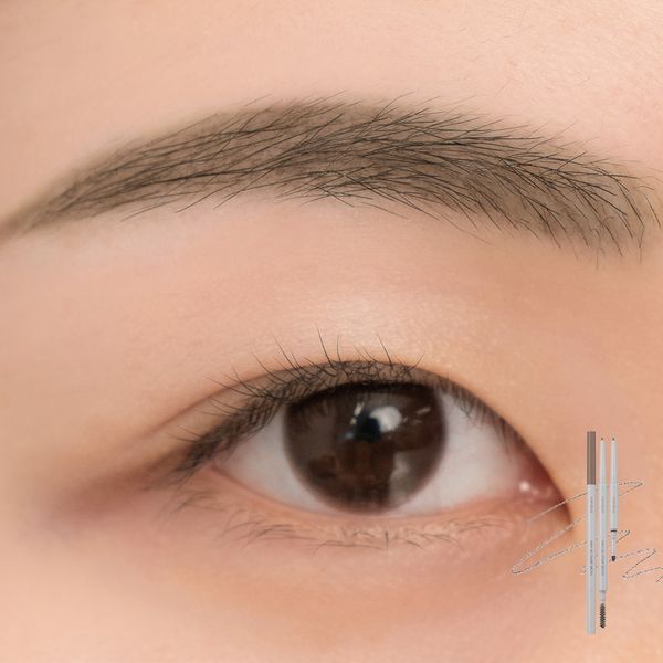 Олівець для брів 3в1 у попелясто-бежевому відтінку Rom&nd Han All Sharp Brow C3 Modern Beige 6191 фото